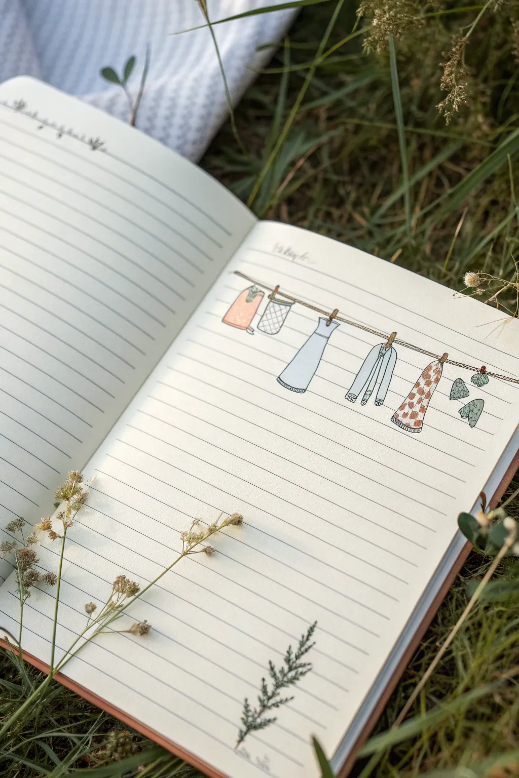 Tiny micro scenes that turn each notebook line into a charming little world to draw