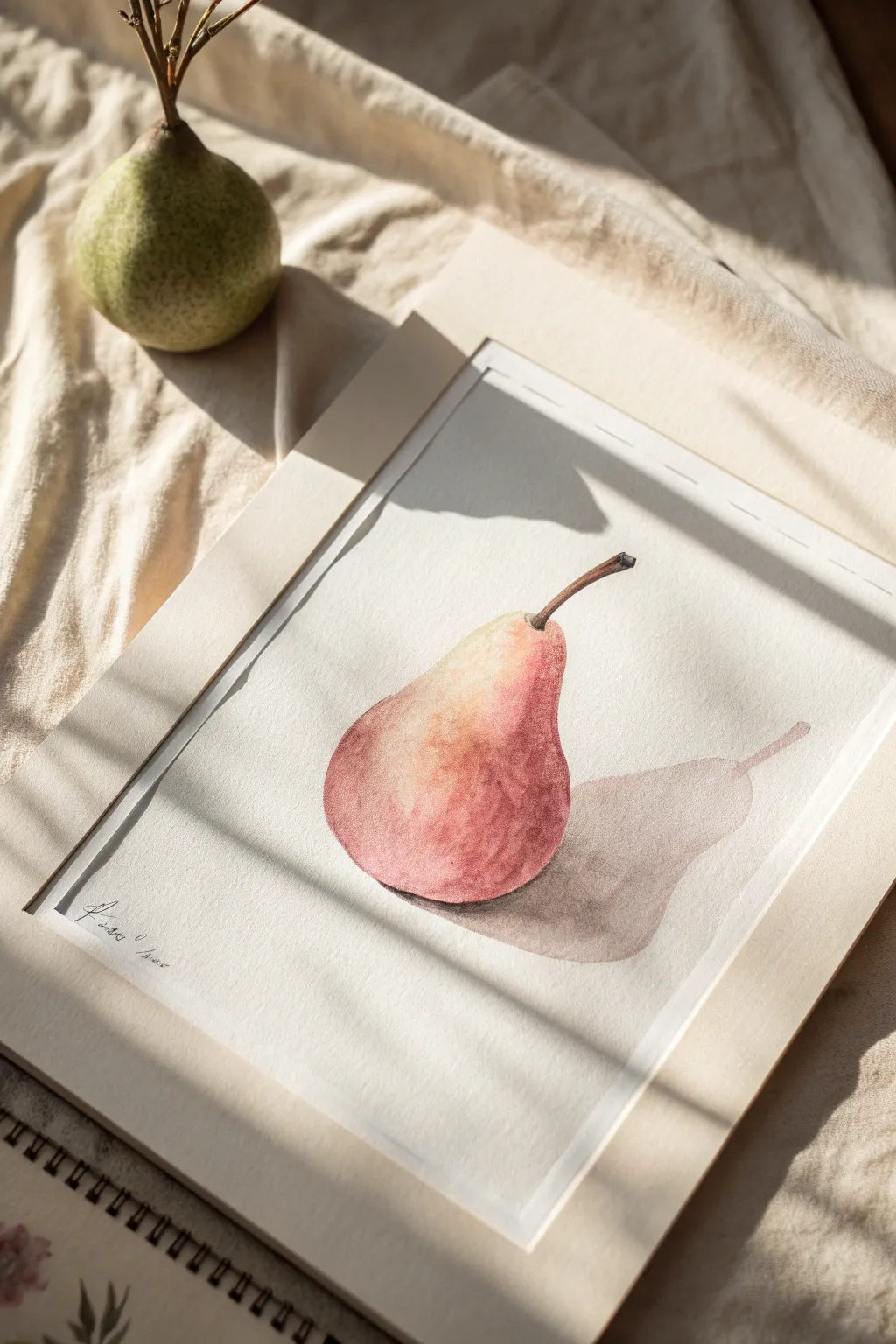 Monochrome pastel pear study: explore one hue from airy highlights to rich, velvety shadows