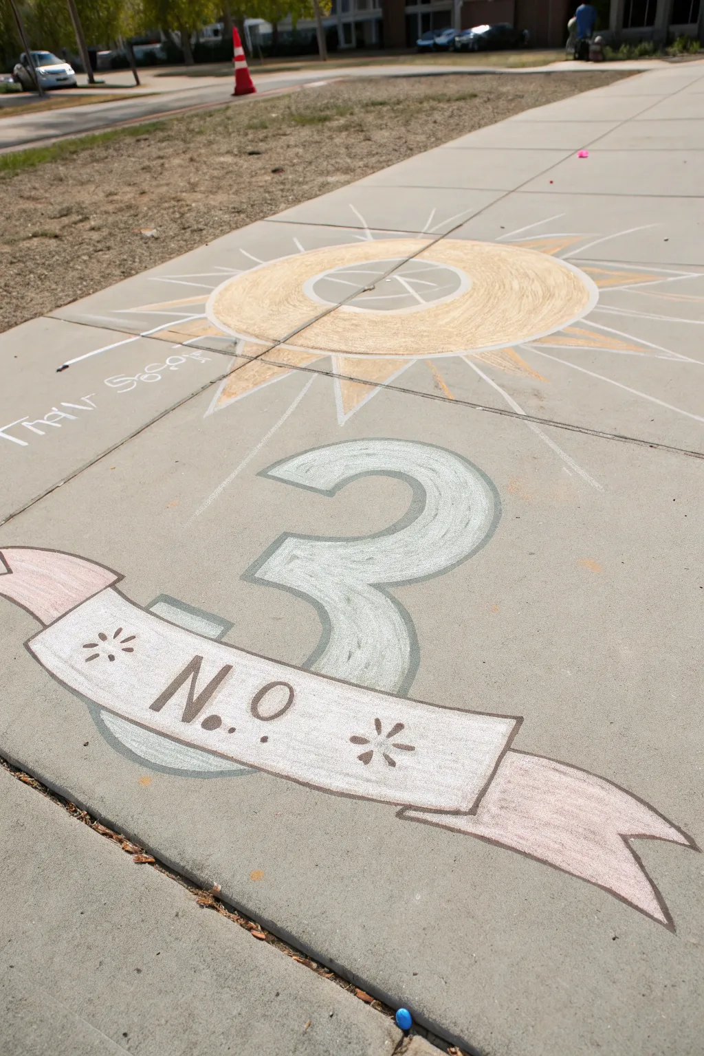 Minimal chalk grade spotlight with bold block numbers, starburst flair, and a clean banner