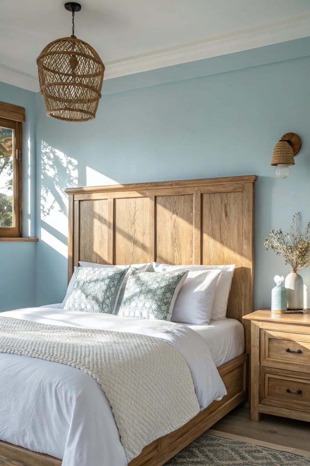 Transform your space into a peaceful sanctuary with these restorative sky blue tones.