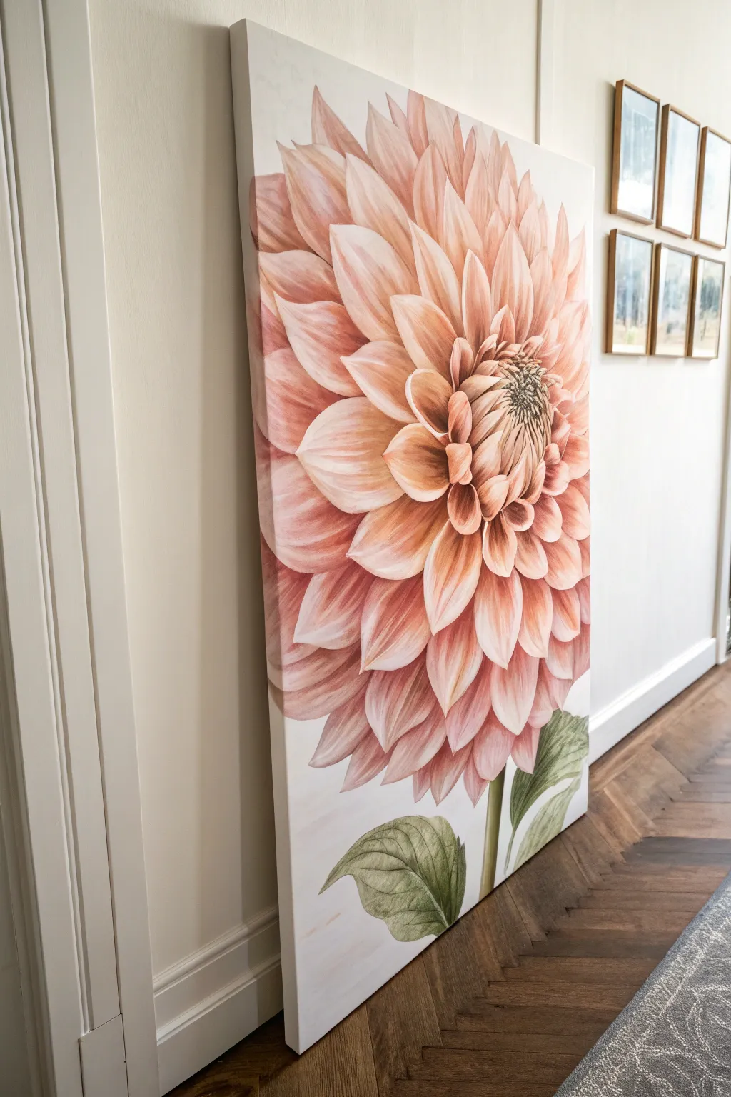 A giant floral close-up that fills the canvas for bold, minimalist impact across the room