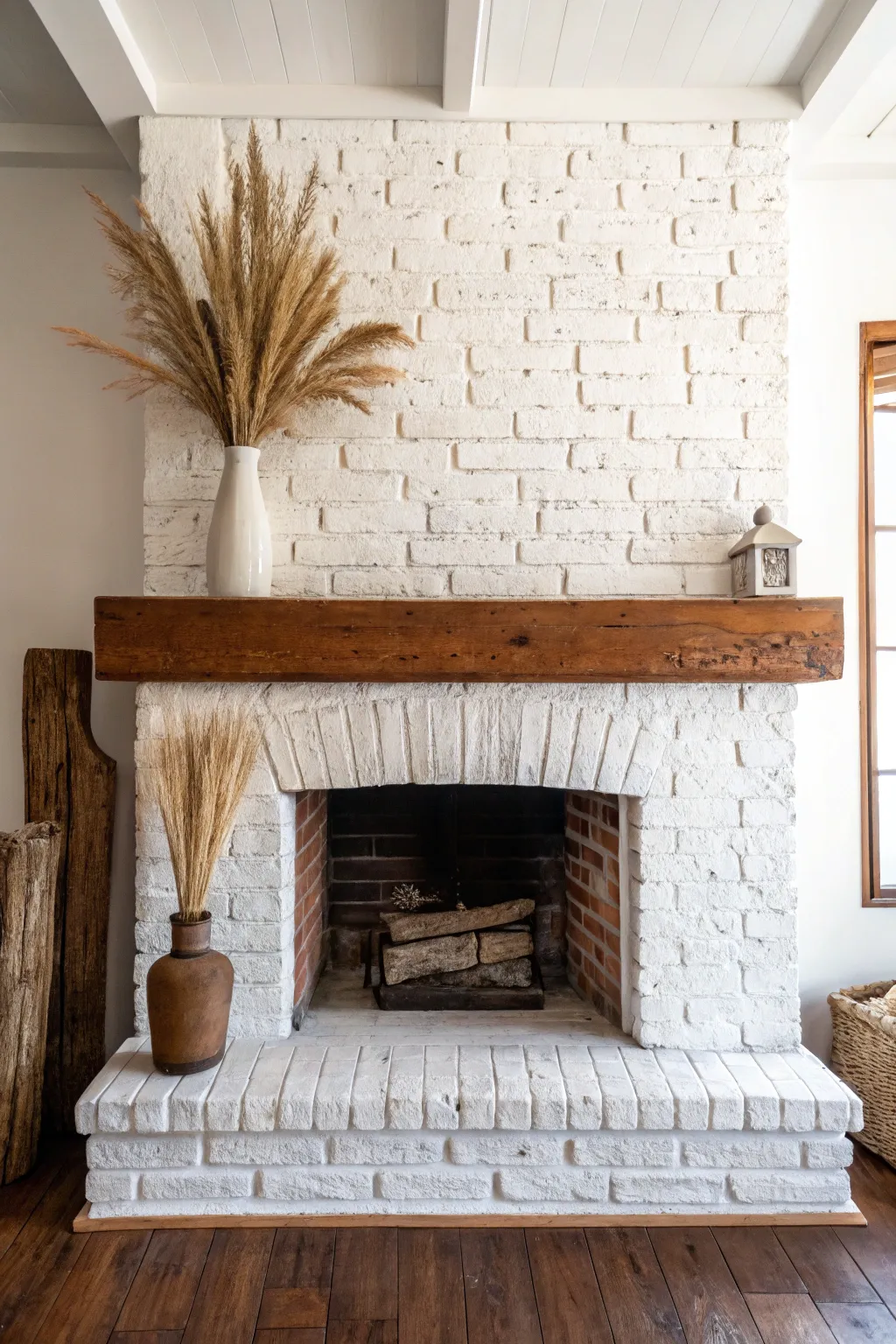Transform your home with this dreamy rustic German Smear fireplace makeover technique.