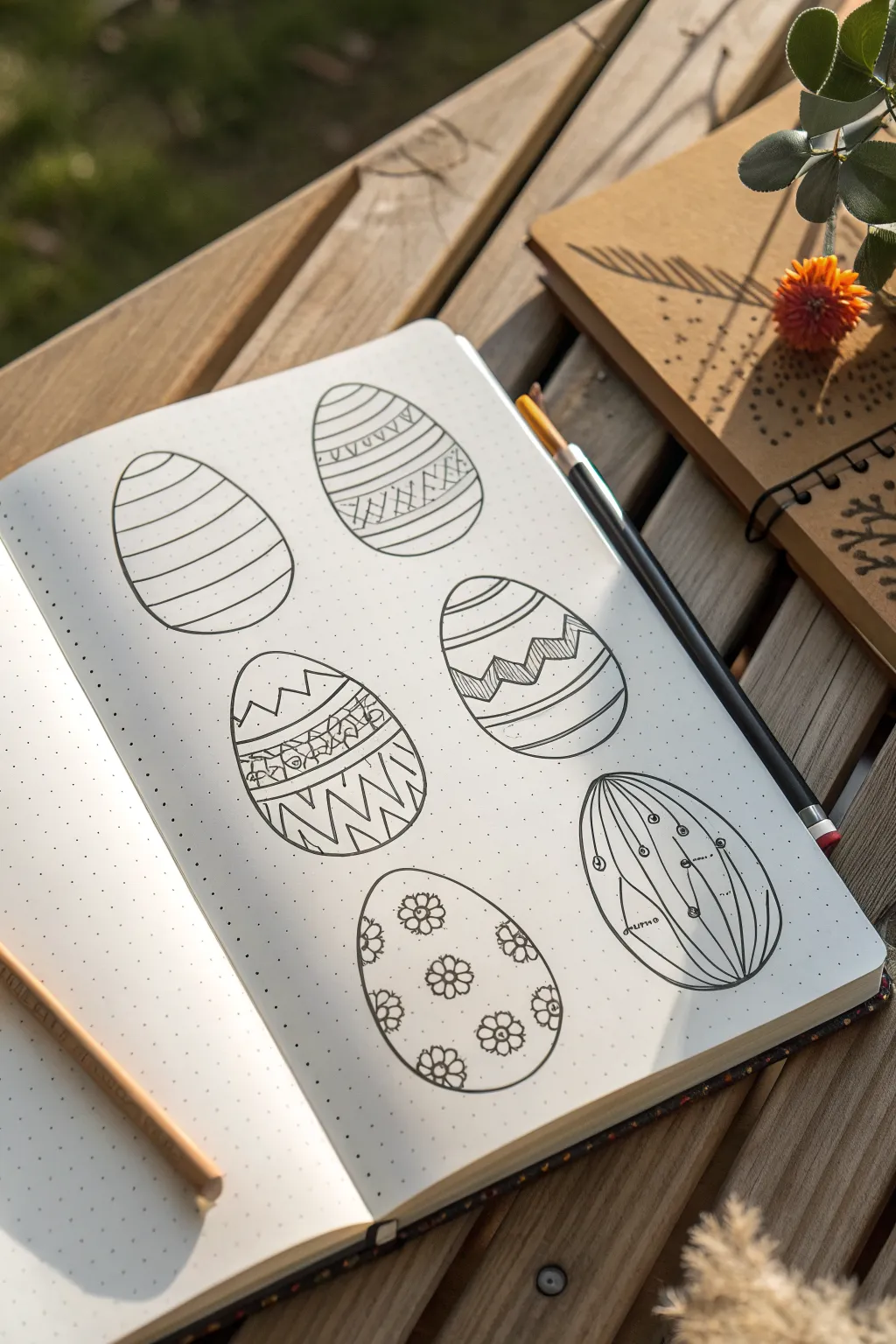 Simple Easter egg pattern parade: 8 easy line-art designs to copy for quick spring drawings