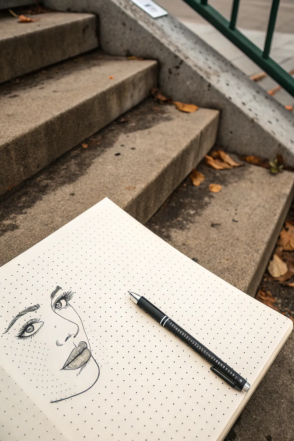 Ben-Day dots made by hand: a dense-to-light gradient shading for an easy pop art background fill.