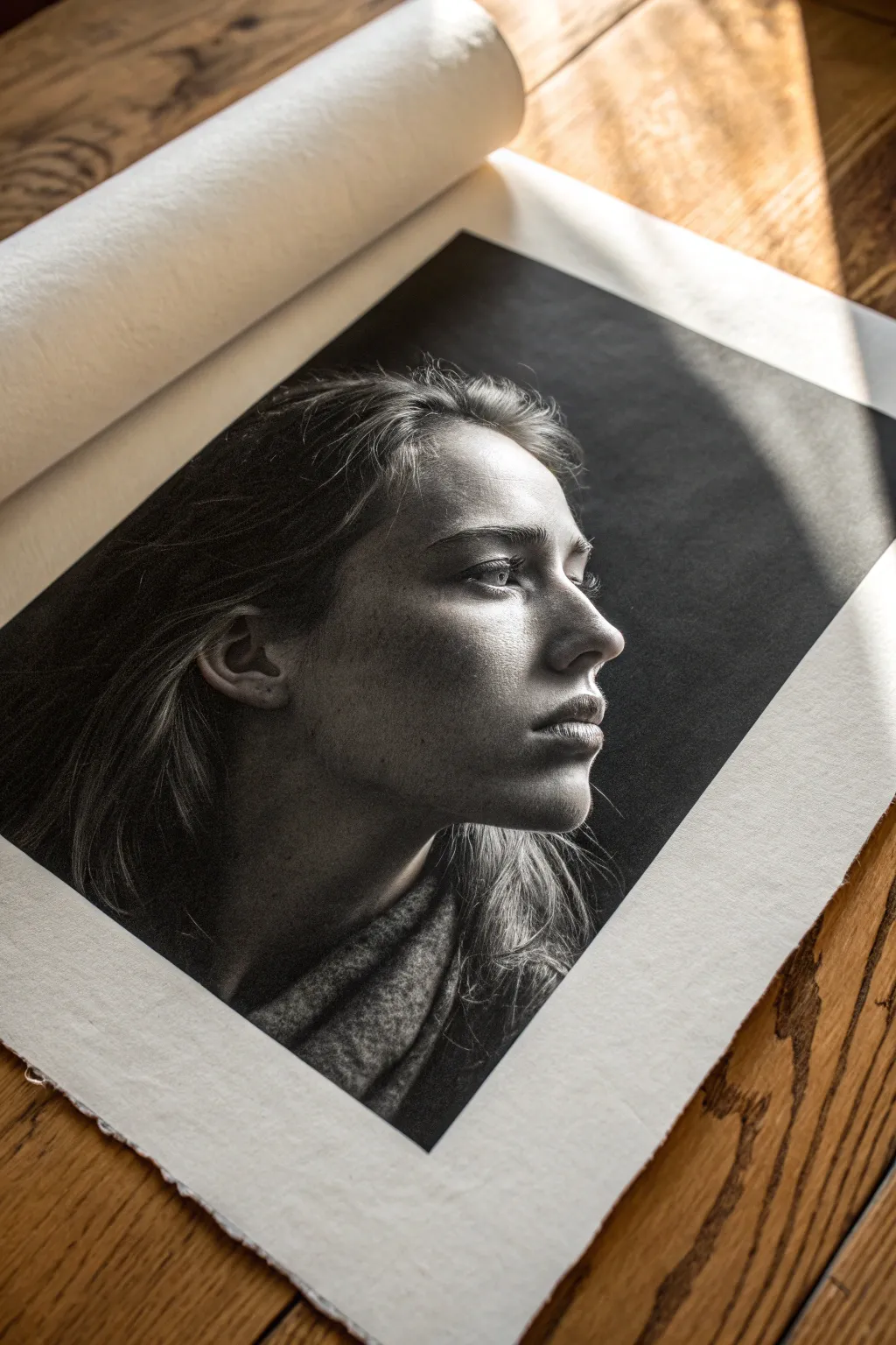 Dramatic chiaroscuro portrait study with crisp highlights and deep shadows for a hard drawing challenge