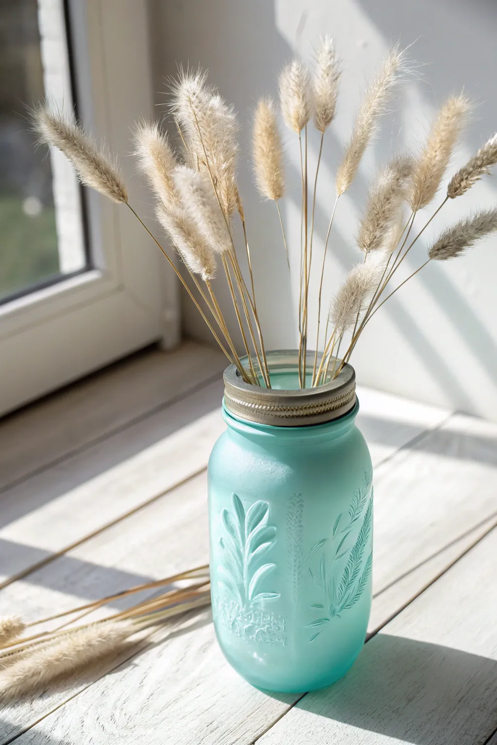 Transform plain glass into dreamy, frosted sea glass treasures with this easy painting technique.