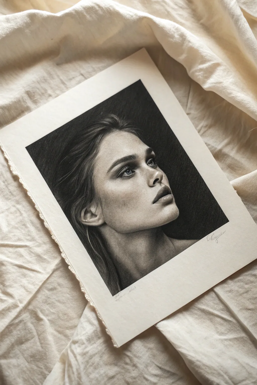 Make your portrait glow with a bold blackout background and soft lost-and-found edges.