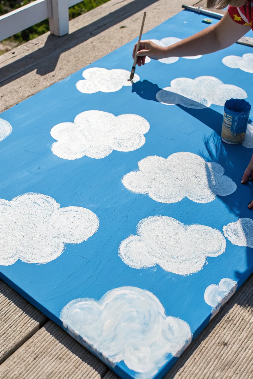 Master the art of dreamy skies with this soft scumbled cloud painting technique.