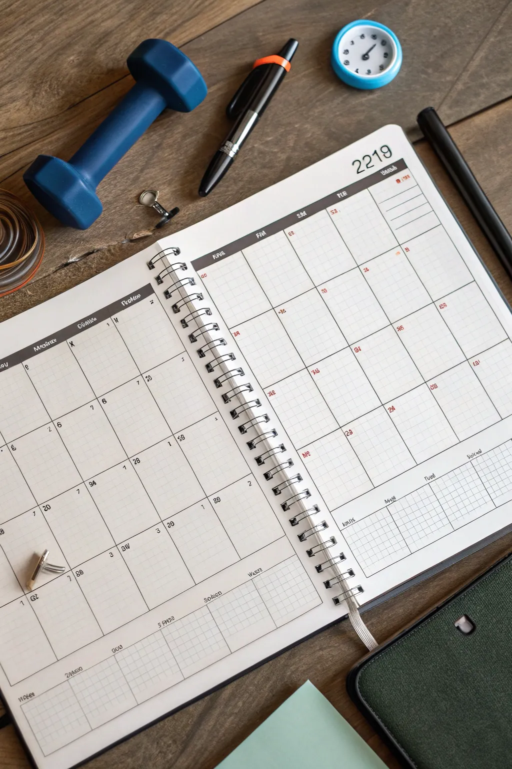 Minimal calendar grid with a tiny icon key and matching doodles for simple, stylish daily plans.