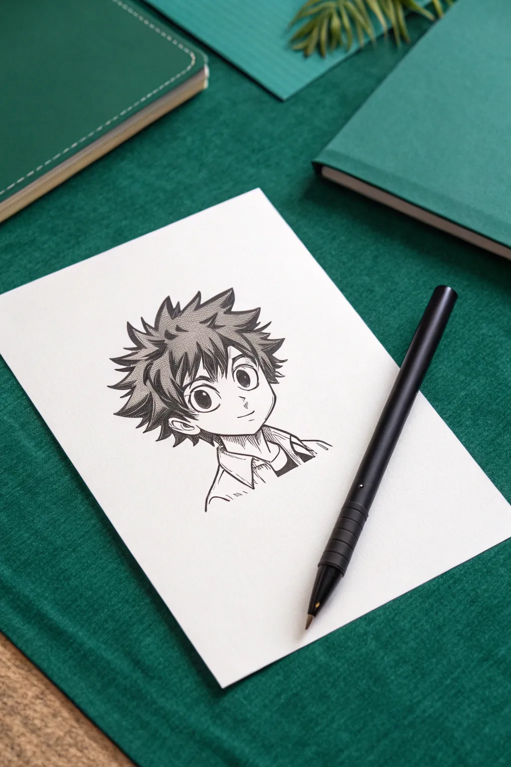 Master the art of anime! 🖤 This protagonist sketch is the perfect inspiration for his sketchbook.