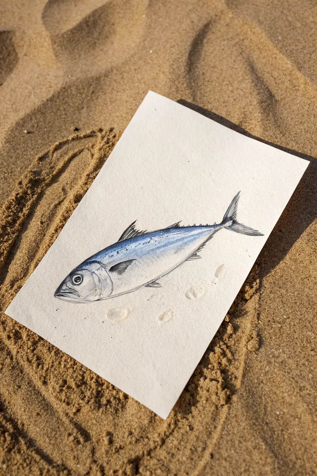 Beginner friendly fish side profile study with light guidelines and a bold clean outline