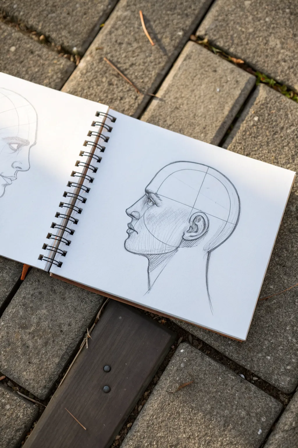 Learn the sphere and jaw method with a clear structure vs refined head sketch side by side.