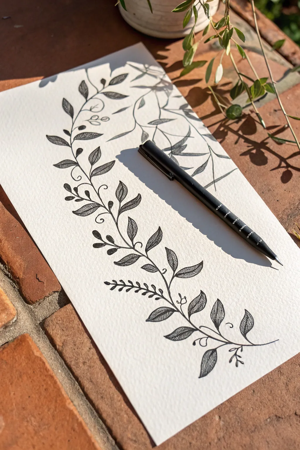 Master the art of simplicity with these elegant botanical vines. Perfect for your bullet journal.