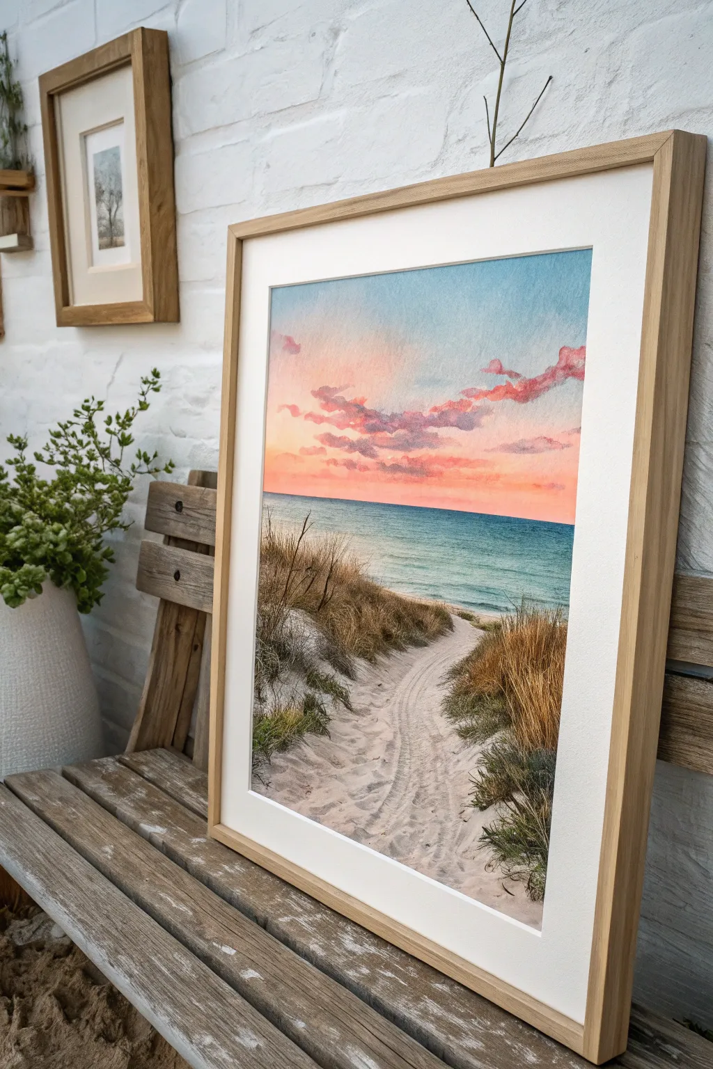 Paint the place you said yes, with a tiny bench detail that feels uniquely yours.