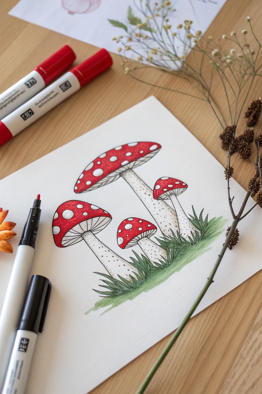 Unlock your creativity with these whimsical mushroom marker ideas. Perfect for your next doodle!
