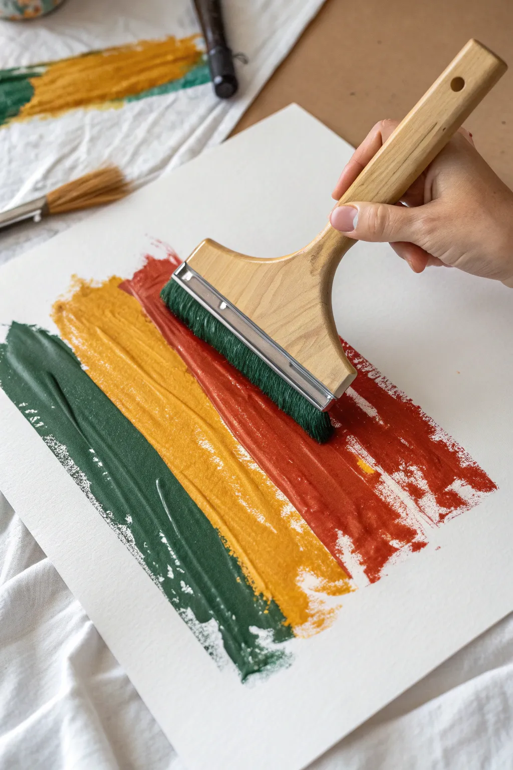 Create stunning abstract art with this satisfying scraping technique. 🎨✨