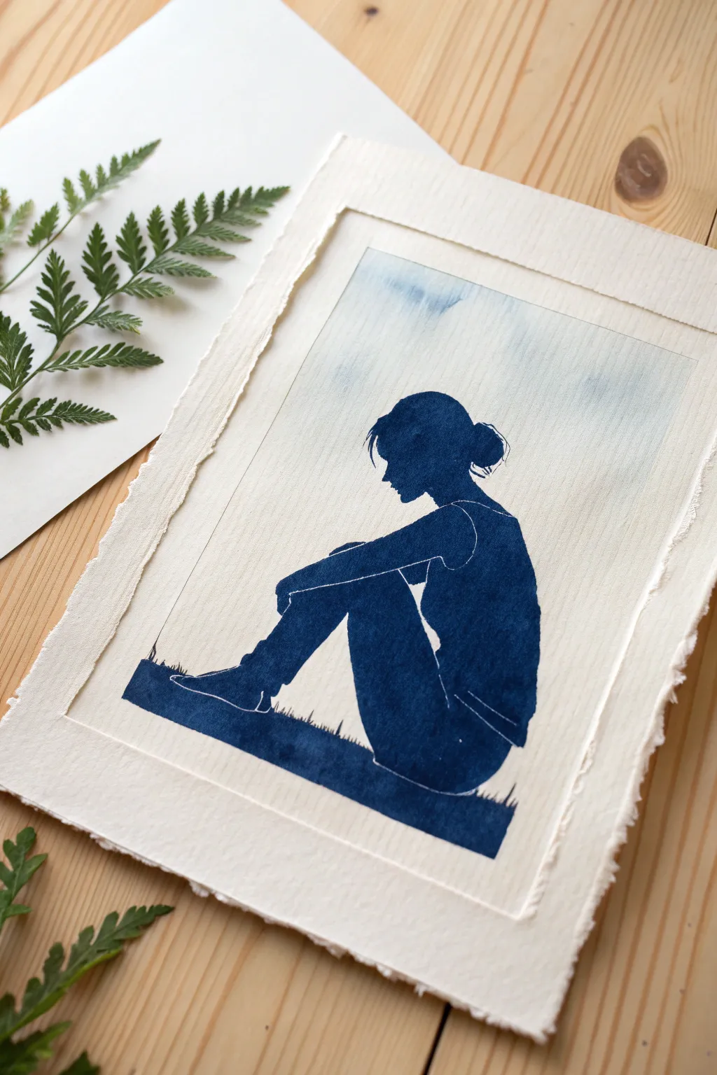 Try the no outlines rule: let a bold silhouette emerge from painted negative space only.