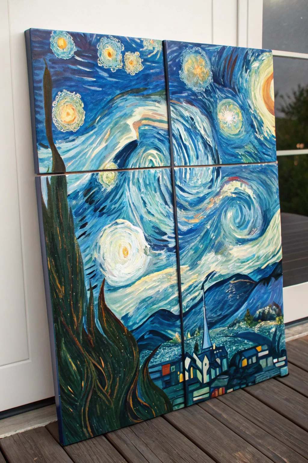 Follow the dreamy sky steps: gradient, swirls, stars, then final shimmering highlights.