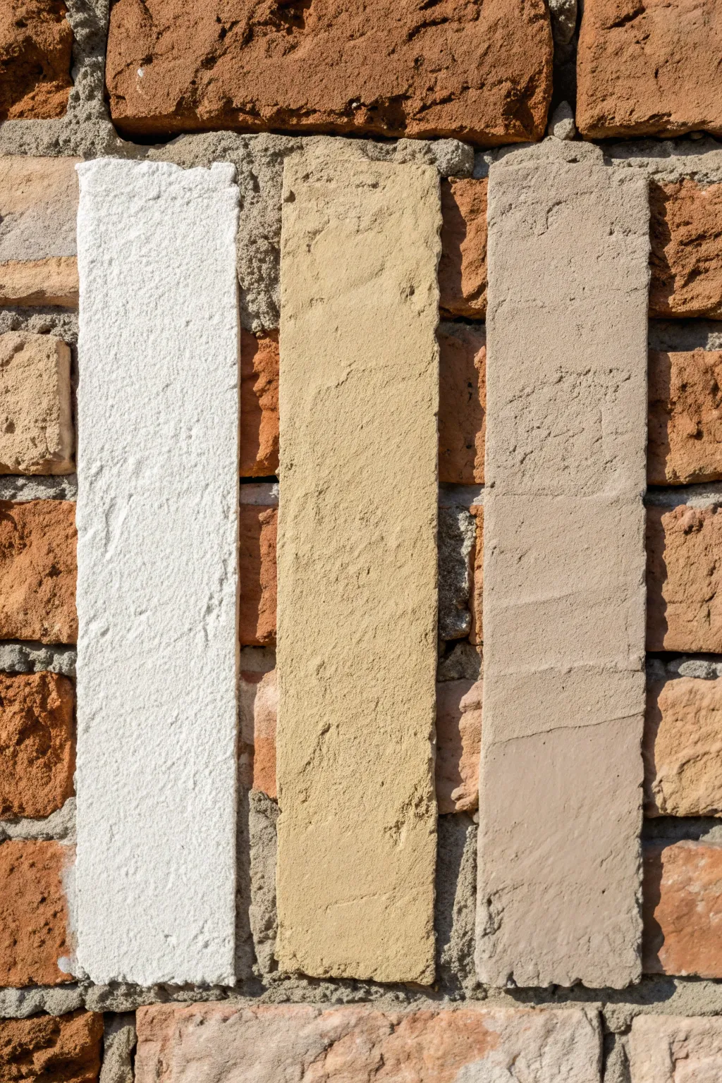 Test your favorite shades directly on the brick to see how natural light enhances the texture.