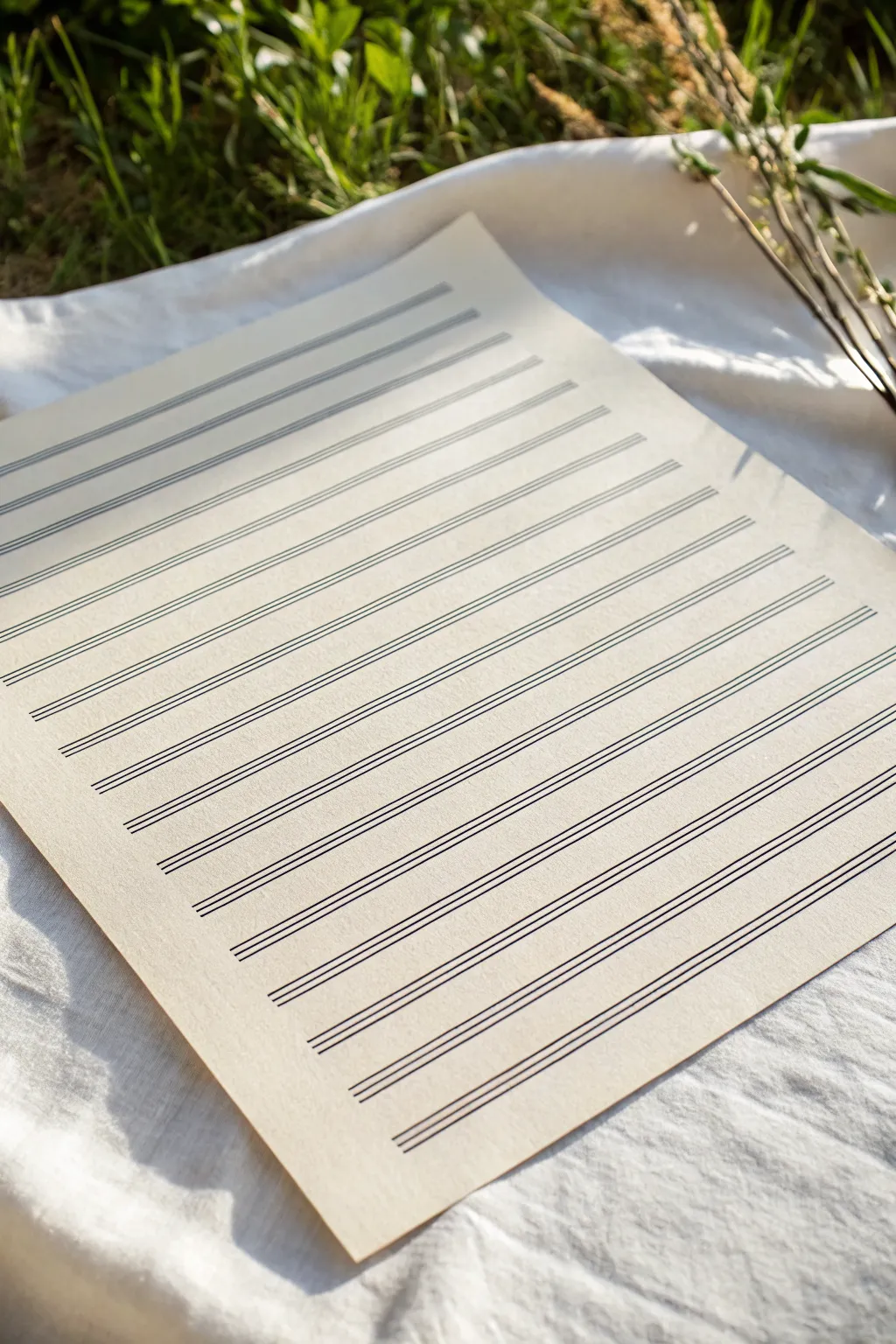 Parallel line gradients: shift spacing from airy to dense for a clean black-and-white fade