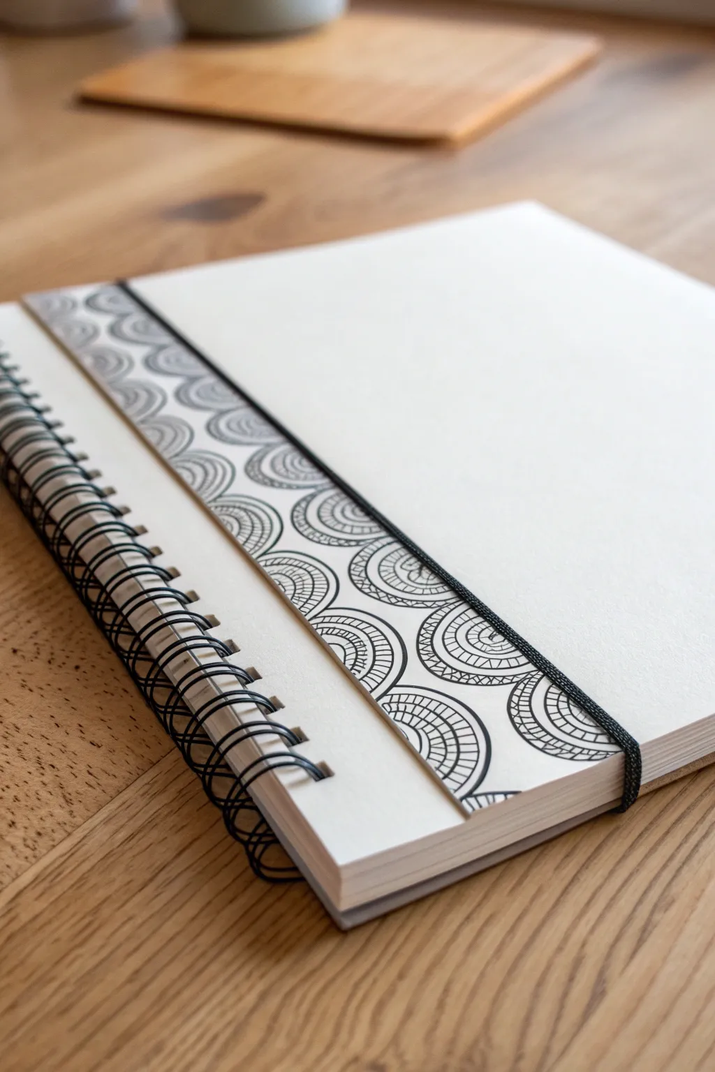 Spiral and curl trail zentangle ribbon for a calm, rhythmic flow and easy pattern practice