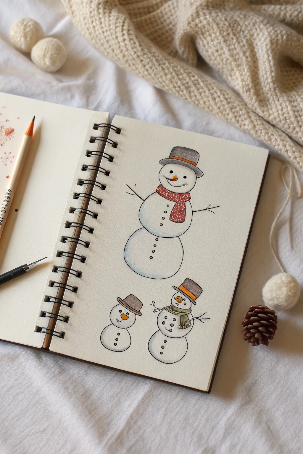 Follow this simple snowman directed drawing: clear steps plus three charming variation ideas.