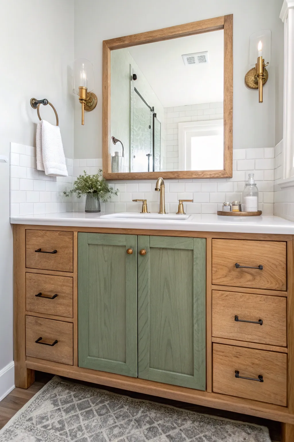Painted vanity refresh: a simple before-and-after DIY color update for your bathroom.