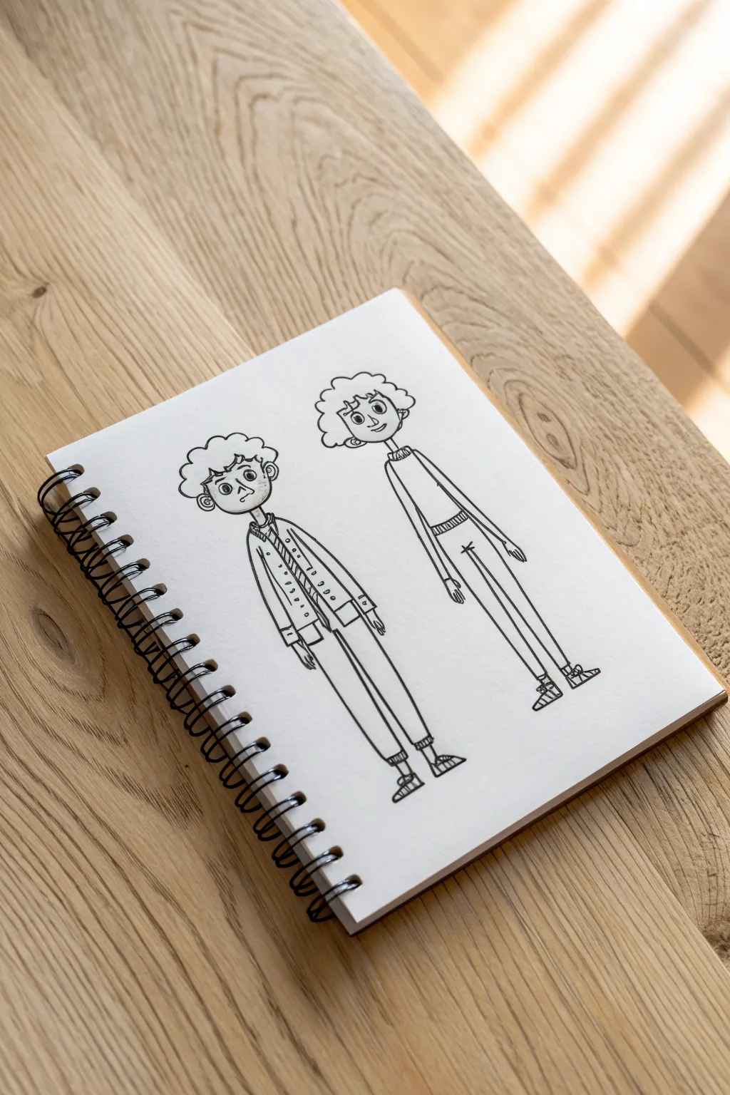 Trace-ready cartoon character bases in clean bold line art, perfect for sketching your own designs.
