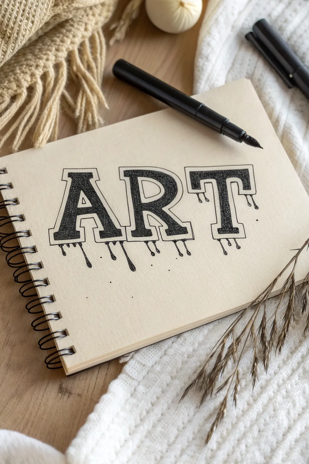 Master the art of graffiti-style lettering with bold, artistic drips.