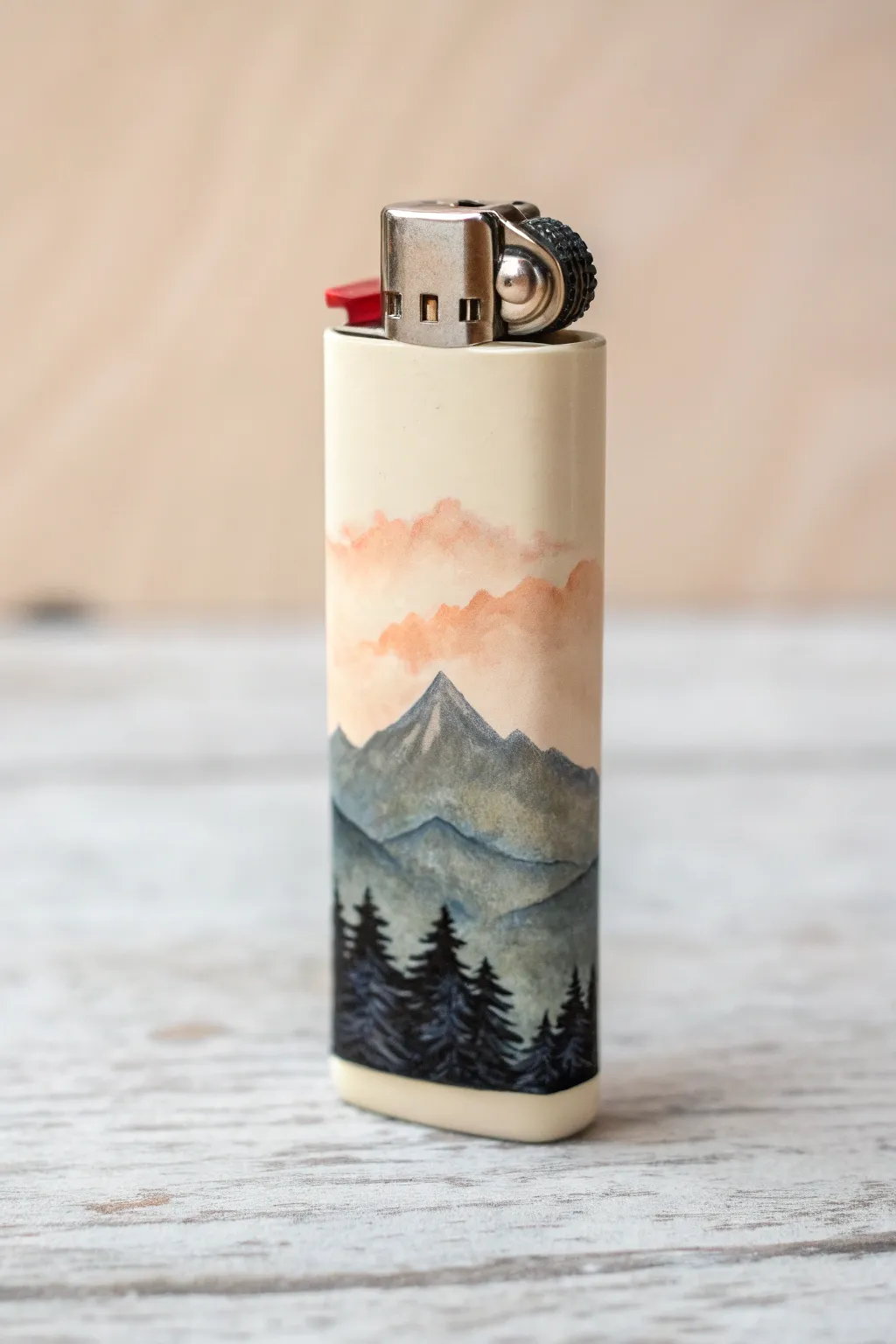 Mini mountain landscape strip on a lighter, soft boho tones and crisp contrast for easy inspiration.