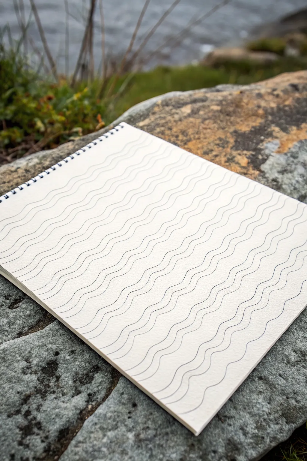 Wavy line bands and ripples to practice flow, rhythm, and calming minimalist motion.