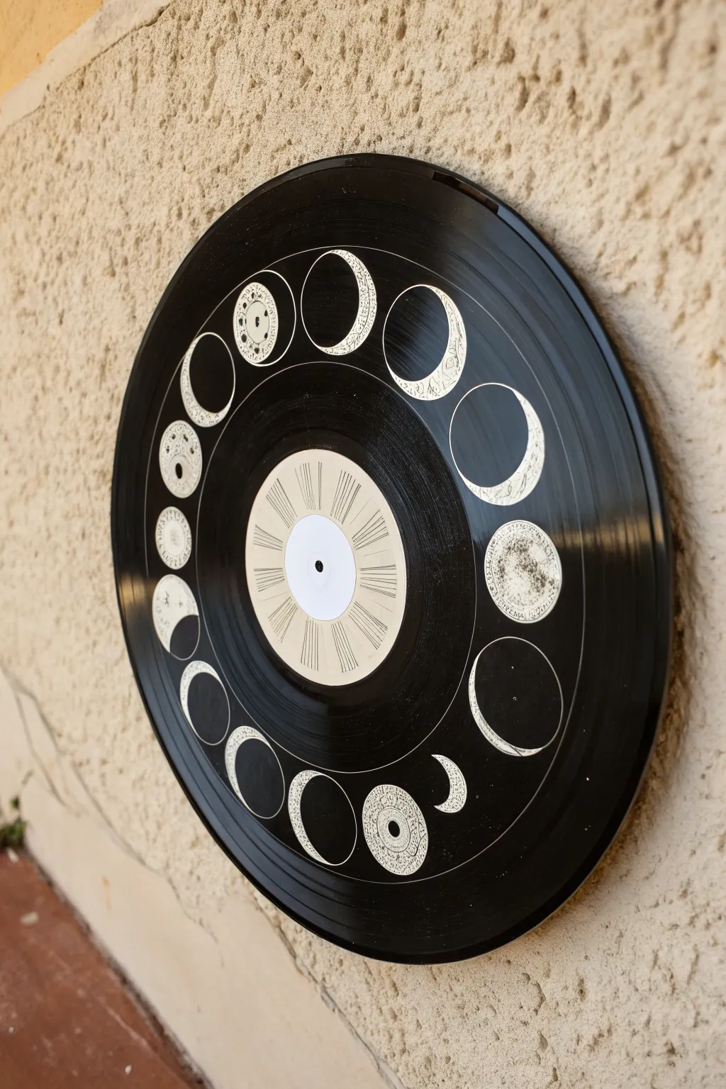 Capture celestial magic with this DIY moon phase record art. A perfect boho addition to your minimalist decor.