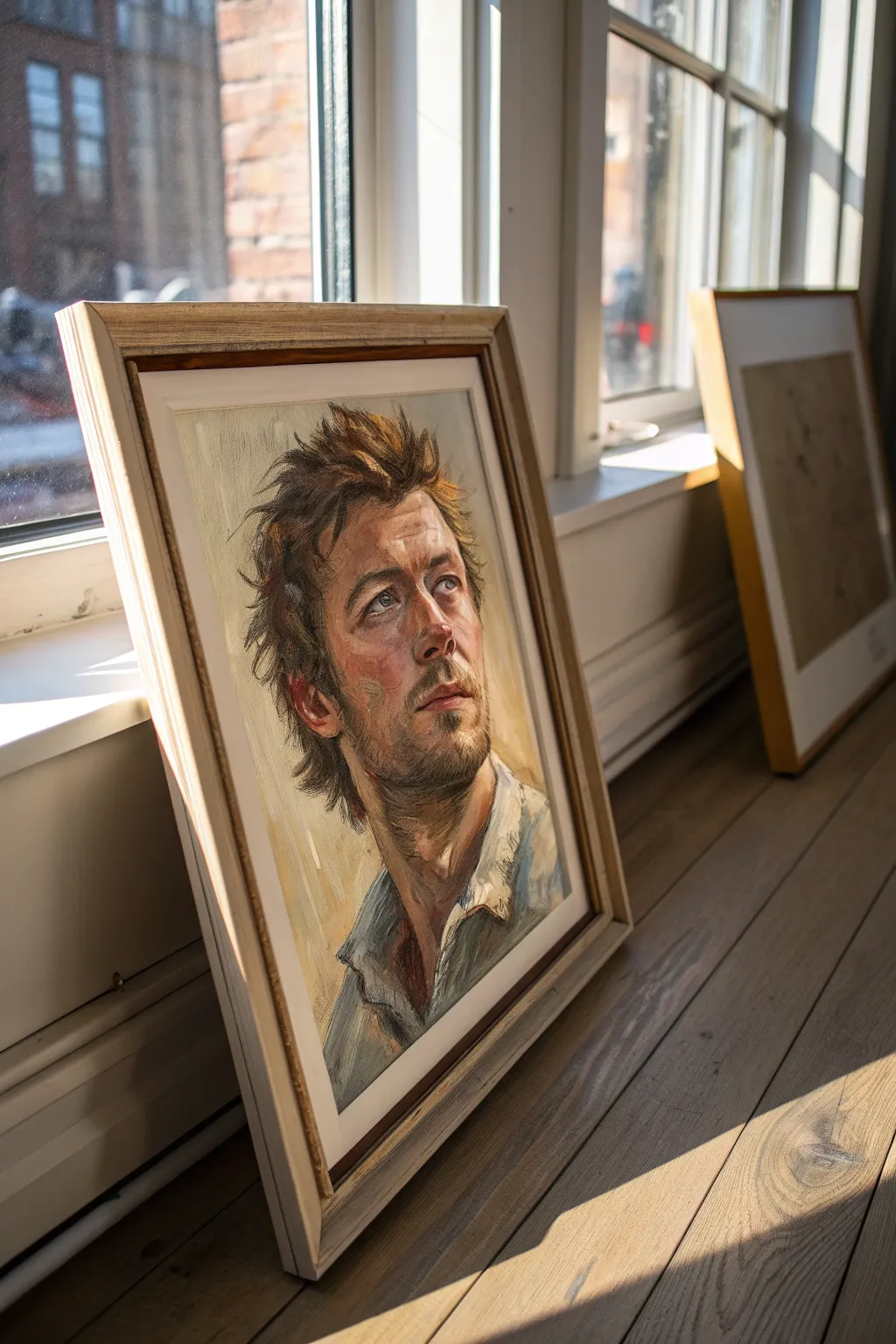 Loose brushstroke self-portrait with lively marks, minimal palette, and fresh painterly energy