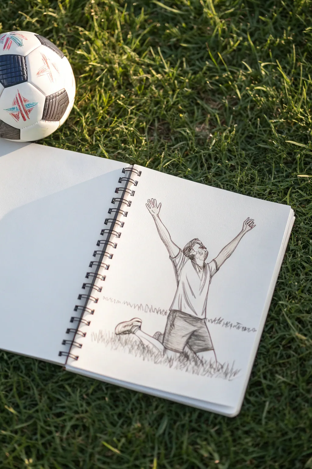Minimalist goal celebration pose to draw: bold contrast, clean lines, and pure match-day joy