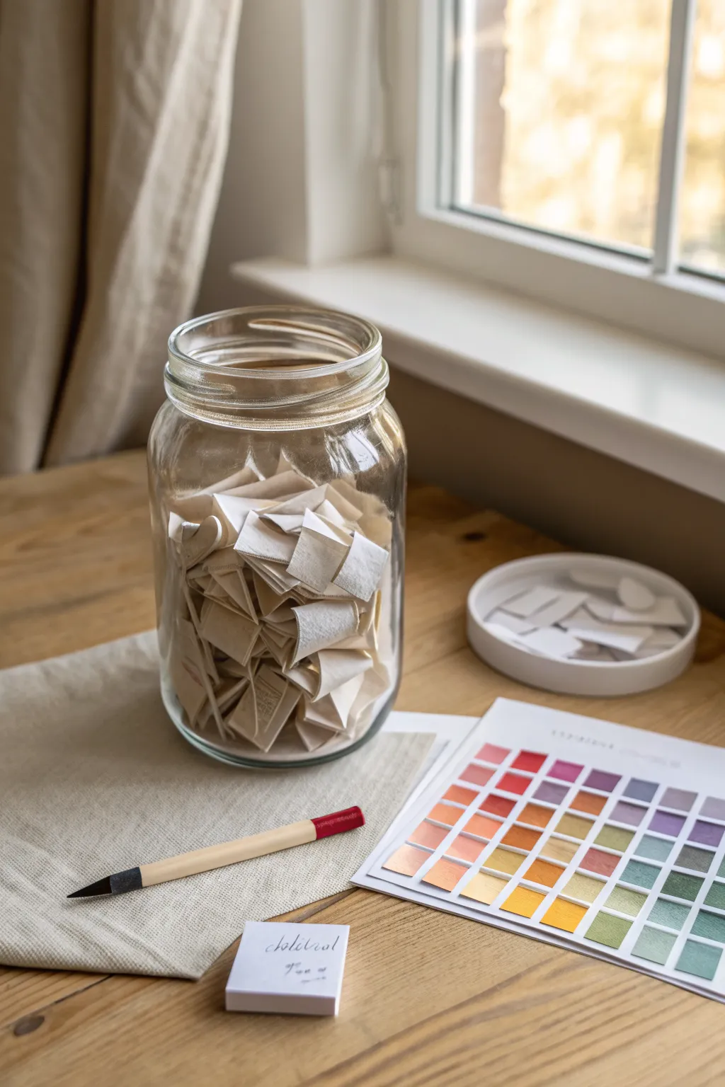 Pick a slip, switch your medium, and spark a fresh idea with this simple studio shuffle.