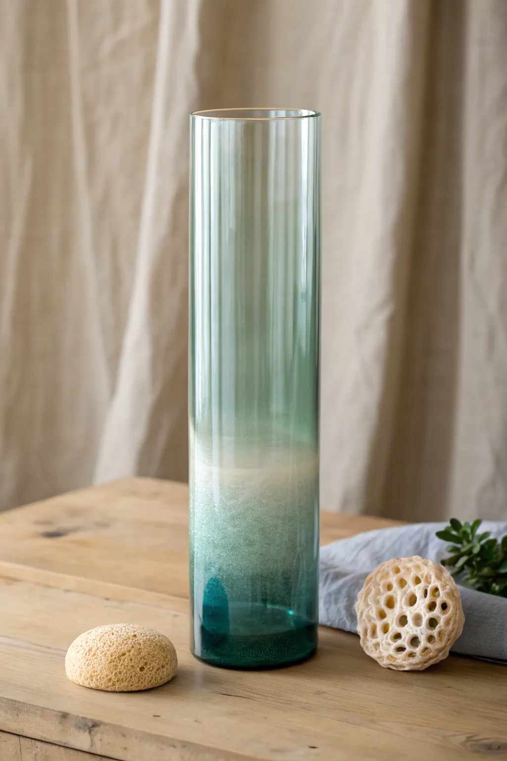 Achieve a seamless color fade with this elegant forest green ombré painting technique.