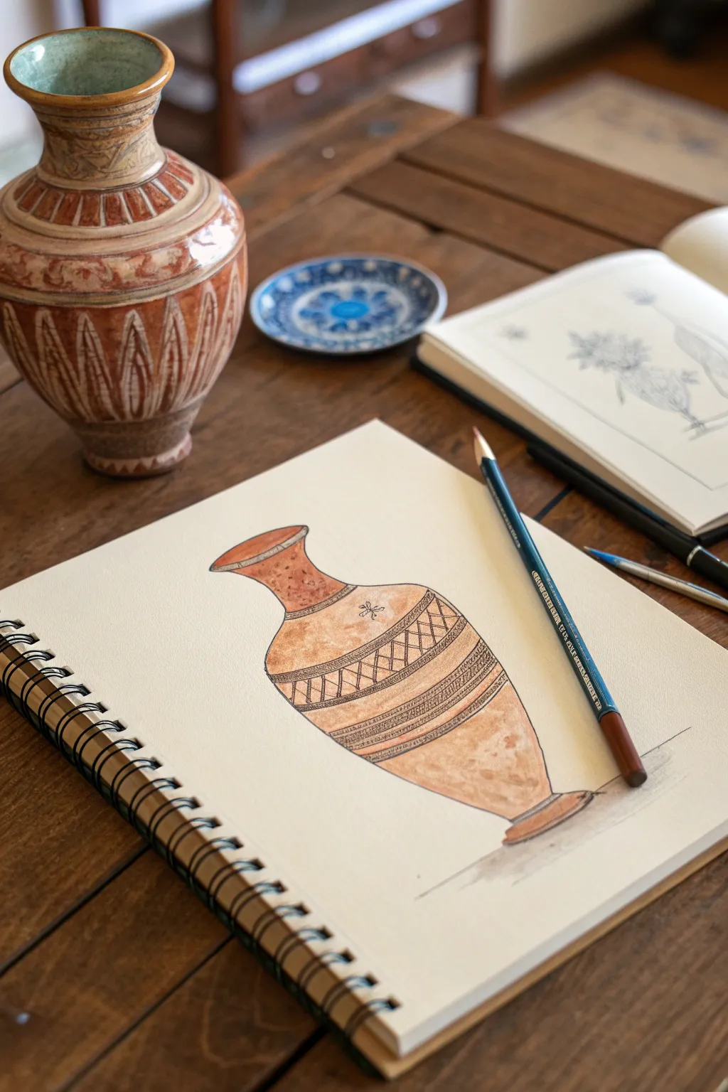 Bold edge crop balanced by a tiny crisp counter-detail, a clean asymmetrical drawing idea