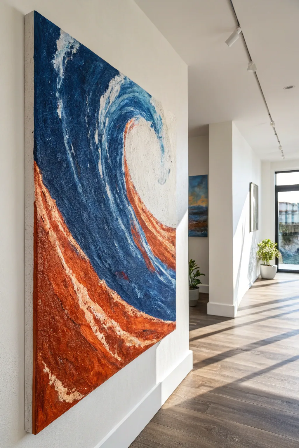 Turn your art into a sculpture. Gallery-wrapped edges let the painting flow continuously for a clean, frameless look.