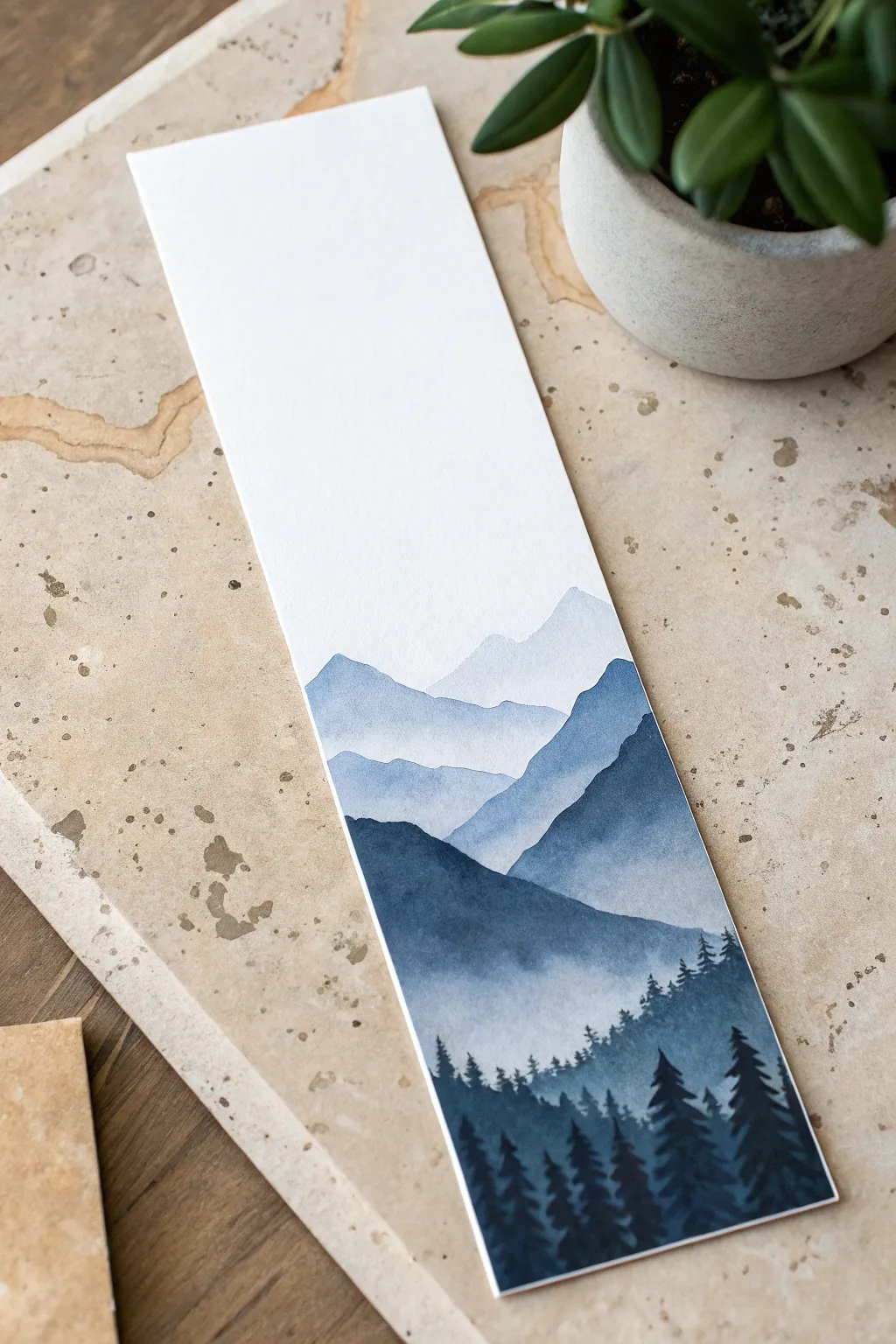 Simple yet stunning. These DIY mountain silhouette bookmarks add a touch of nature to your reading routine.