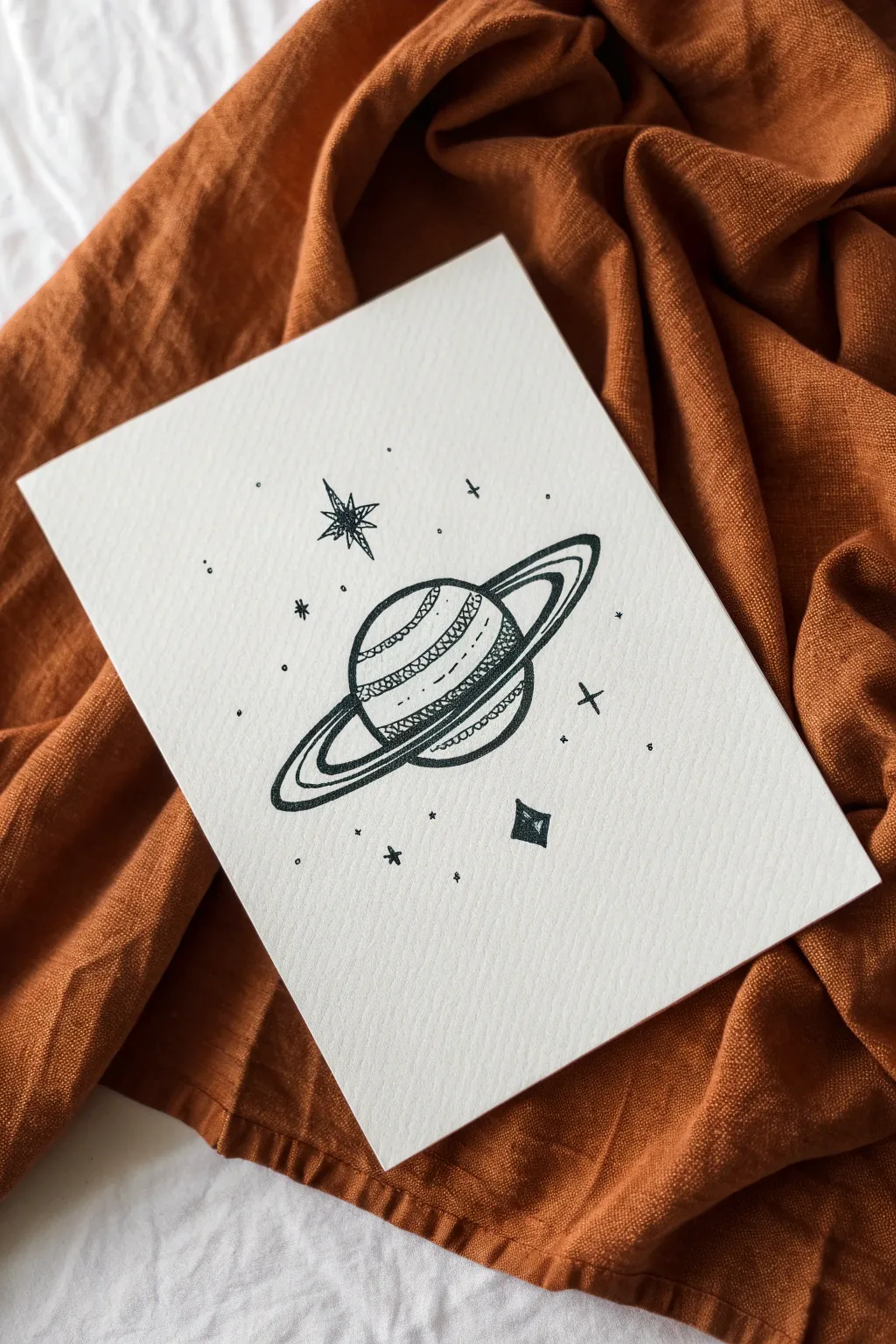 Add a celestial touch to your bullet journal with this easy Saturn doodle. 🪐✨
