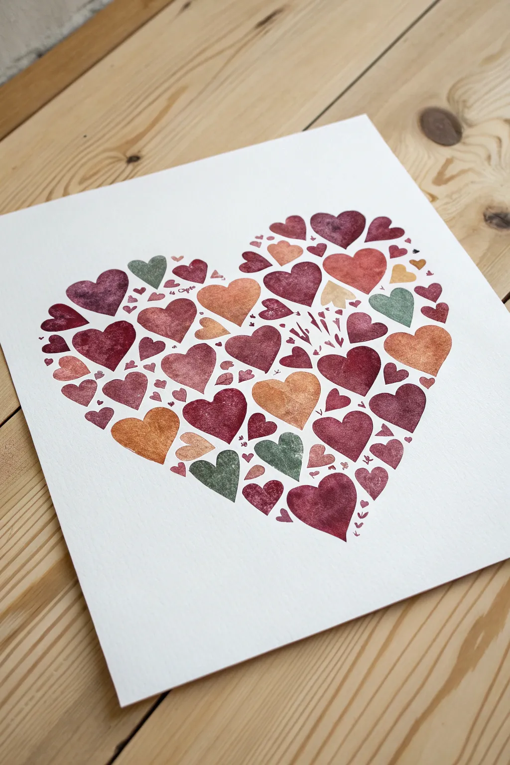 Create a timeless family keepsake with this colorful and simple DIY fingerprint heart art.