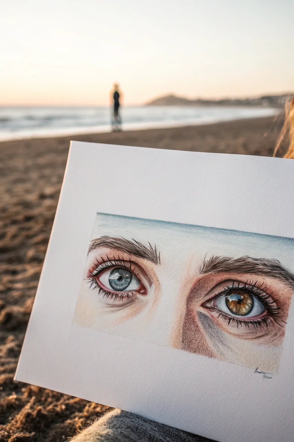 Bold iris reflections turn a simple eye sketch into a window on what you value most.