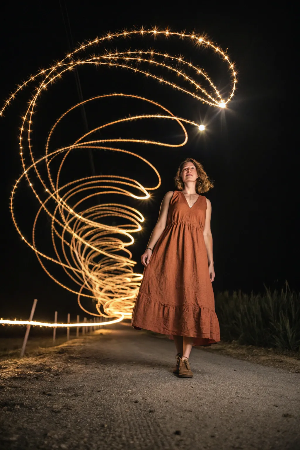 Create a magical glow with this easy string light painting technique.