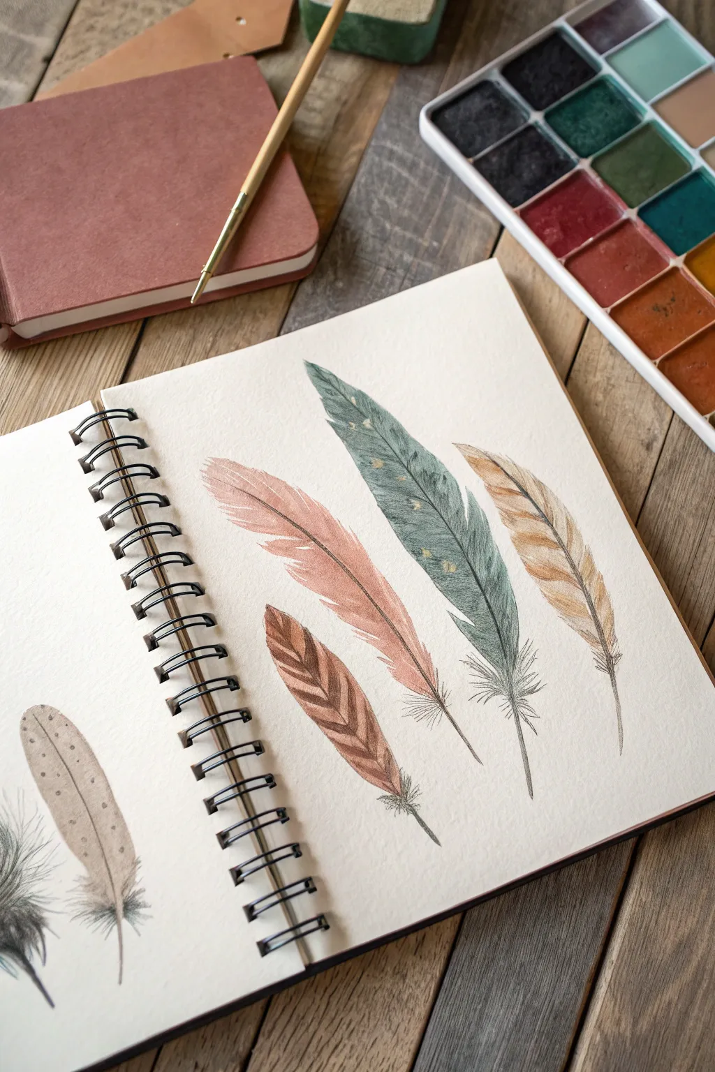 Tiny feather texture practice: 5 mini studies to level up shading, hatching, and stippling