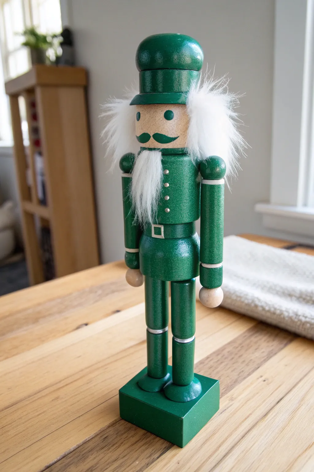 Level up your DIY nutcracker with luxe faux fur hair for amazing texture!