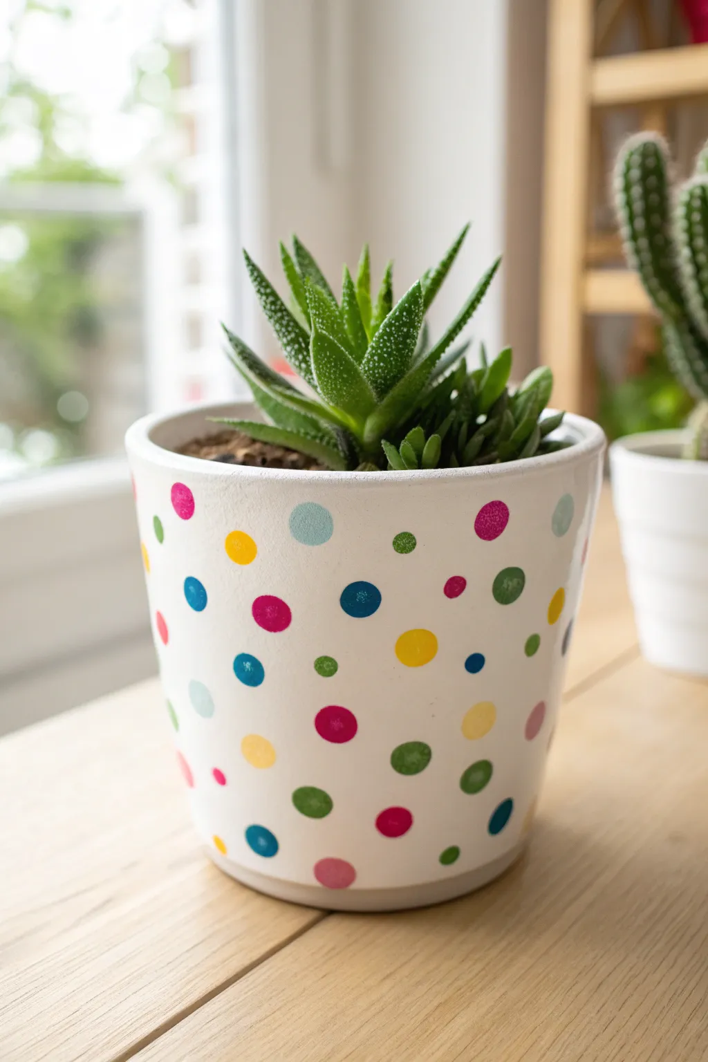 Give your plants a reason to party with this vibrant and simple confetti pot painting idea.
