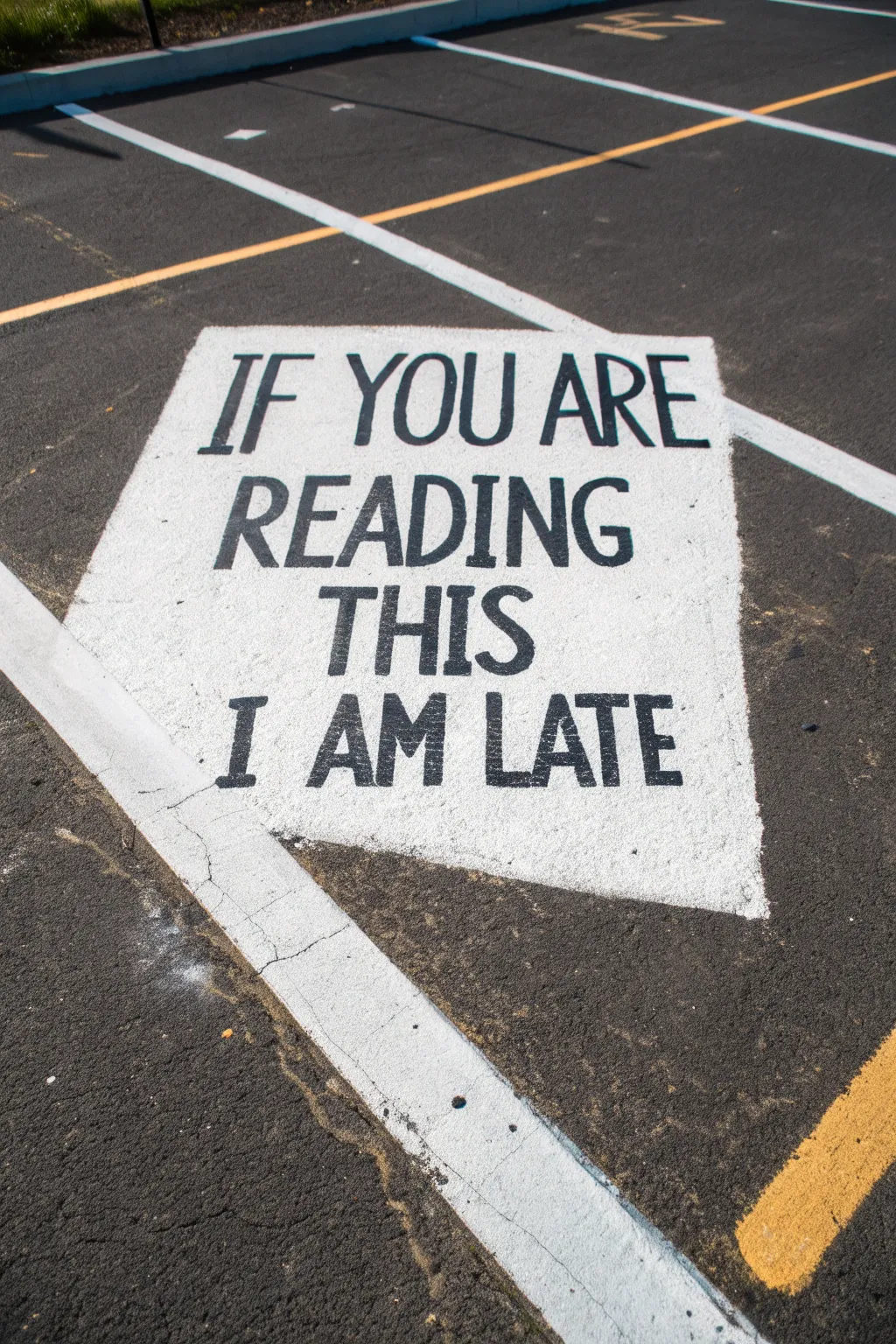 Turn your spot into a statement with this iconic minimalist design. 🖤🖌️ #ParkingSpotPainting #DIY