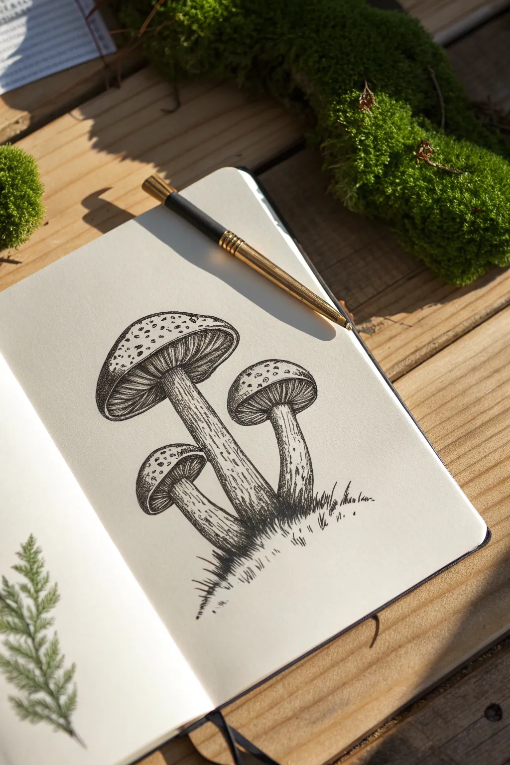 Capture forest magic with this easy trio of woodland mushrooms. Perfect for your nature journal!