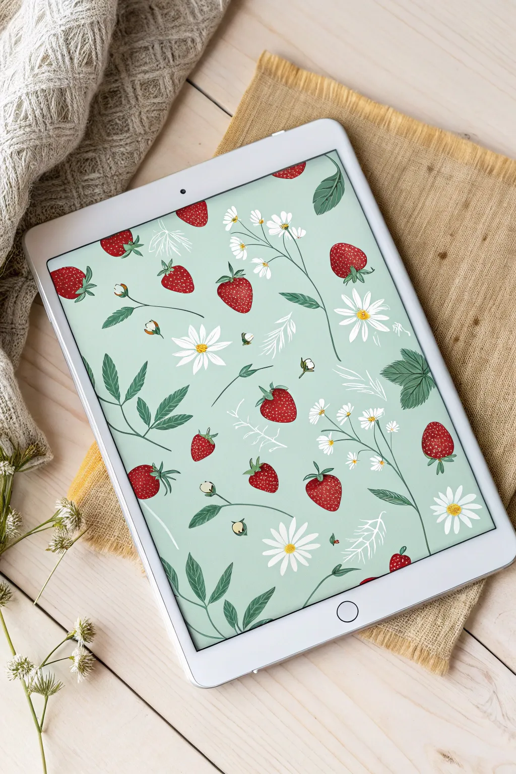 Create dreamy seamless patterns with digital art. Perfect for fabric & stationery design.