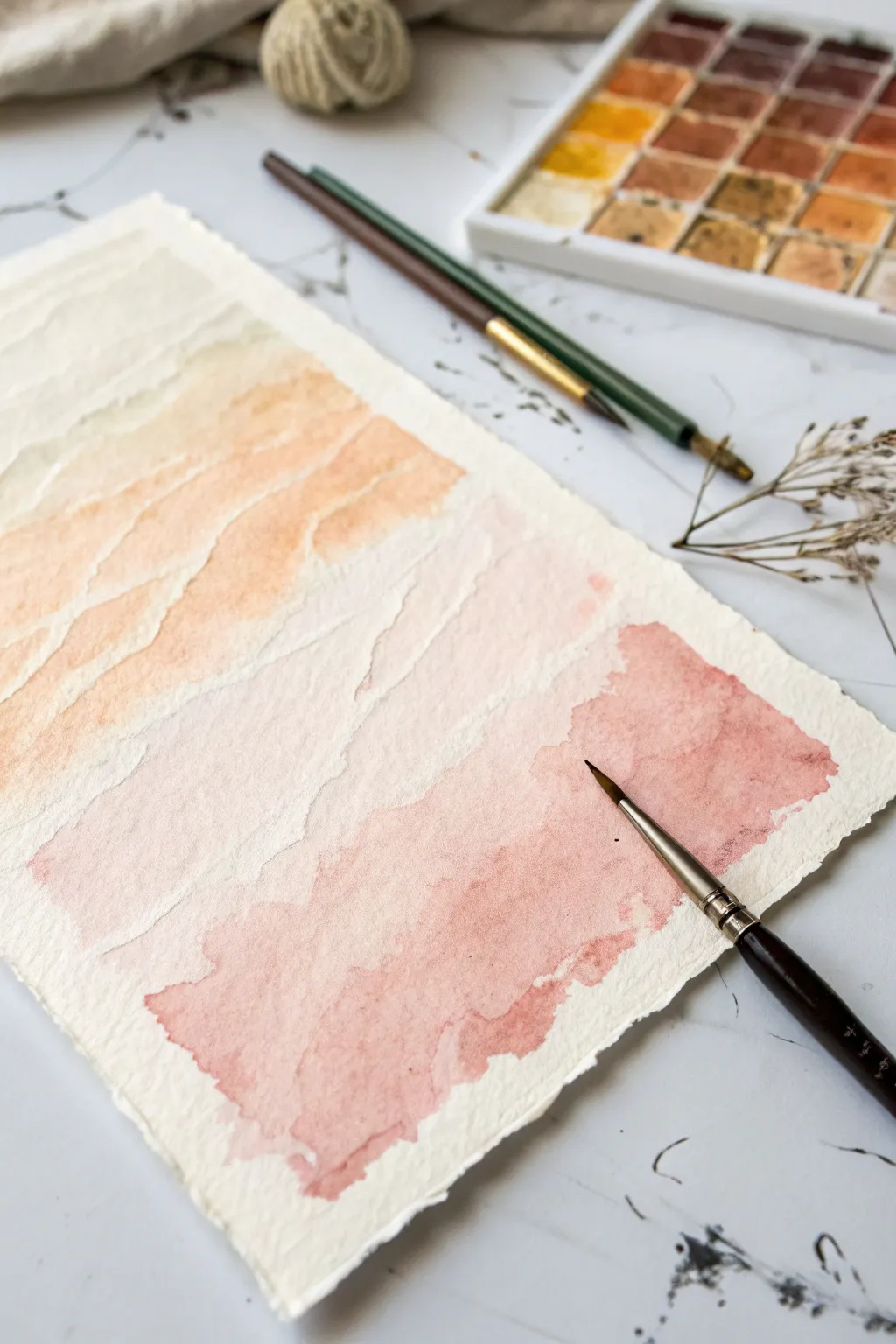Soft watercolor blooms meet playful ink scribbles for an easy, spontaneous freestyle painting idea